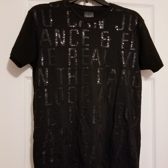 zara sequin t shirt dress